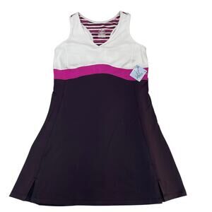 Balle de Match Vintage Tennis Dress Womens M White Pink Go Yippee! USA